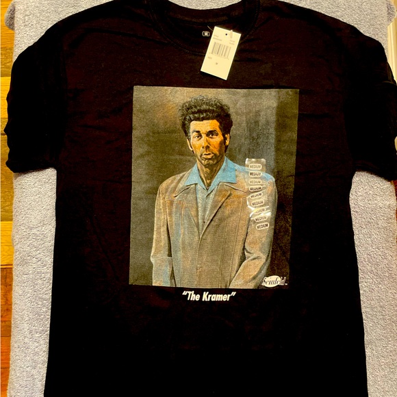 NWT Seinfeld screen printed T- shirt “The Kramer” multiple sizes!! - Picture 1 of 9